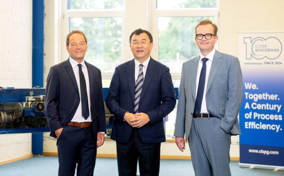 Dietmar Keßler (CFO), Qiang Xu (CEO), Mark van der Moolen (Legal Director)